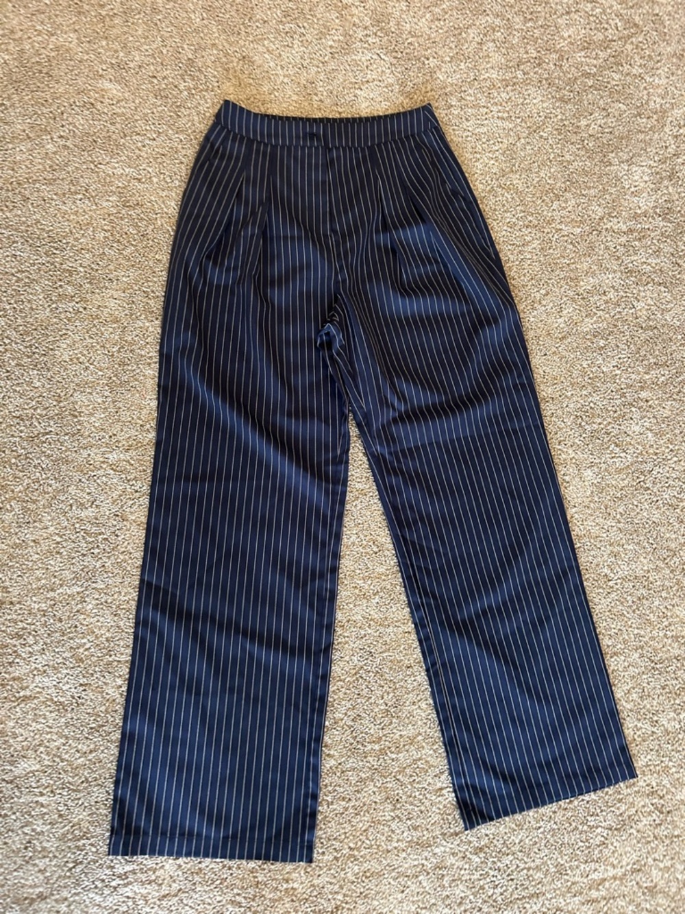 Commense Navy and White Pinstripe pants Sz Medium